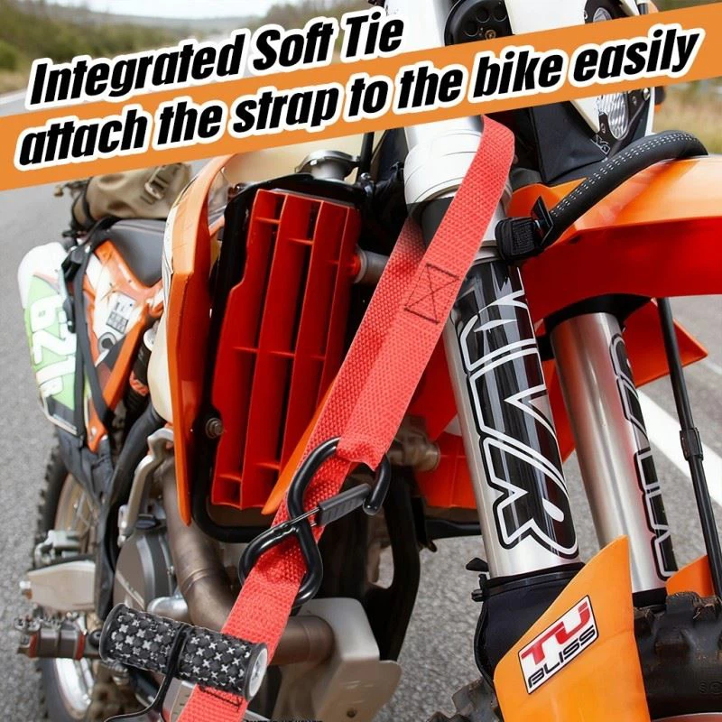 1 Inch Motorcycle Retractable Ratchet Tie Downs With Universal Swivel Carabiner Hook factory