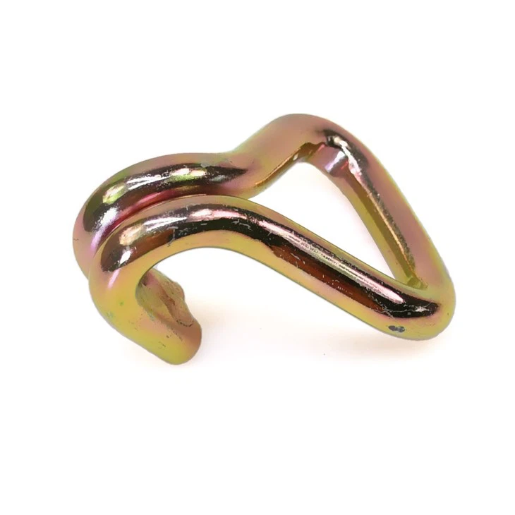 38mm 3T Metal Cargo Lashing Belt Buckle Hardware Double J Hook