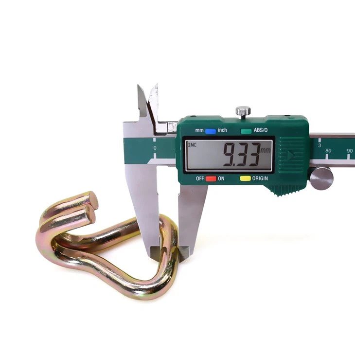 38mm 3T Metal Cargo Lashing Belt Buckle Hardware Double J Hook