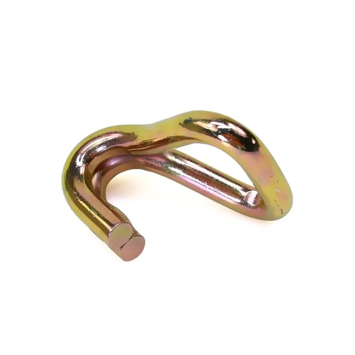 38mm 3T Metal Cargo Lashing Belt Buckle Hardware Double J Hook