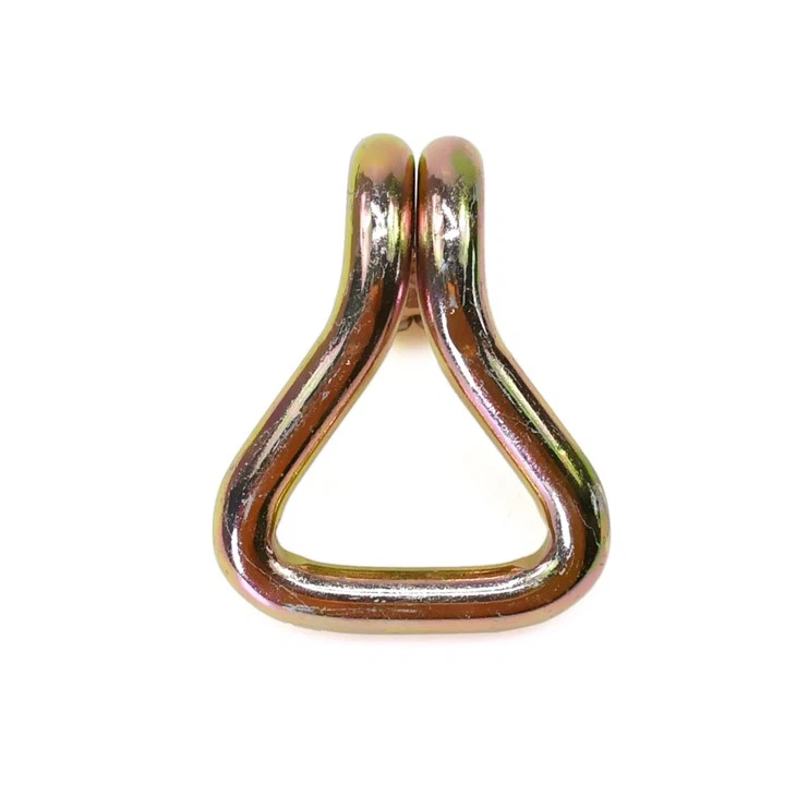 38mm 3T Metal Cargo Lashing Belt Buckle Hardware Double J Hook
