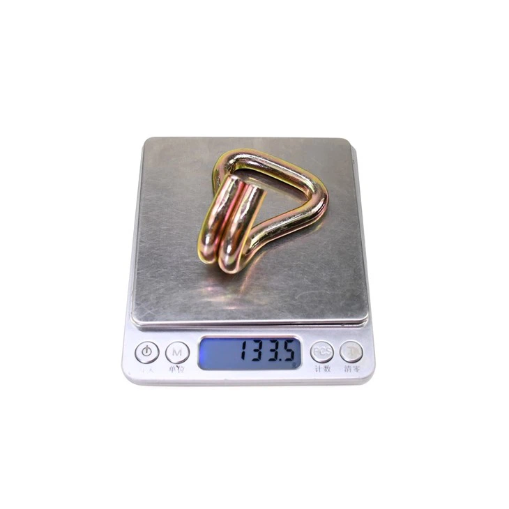 38mm 3T Metal Cargo Lashing Belt Buckle Hardware Double J Hook