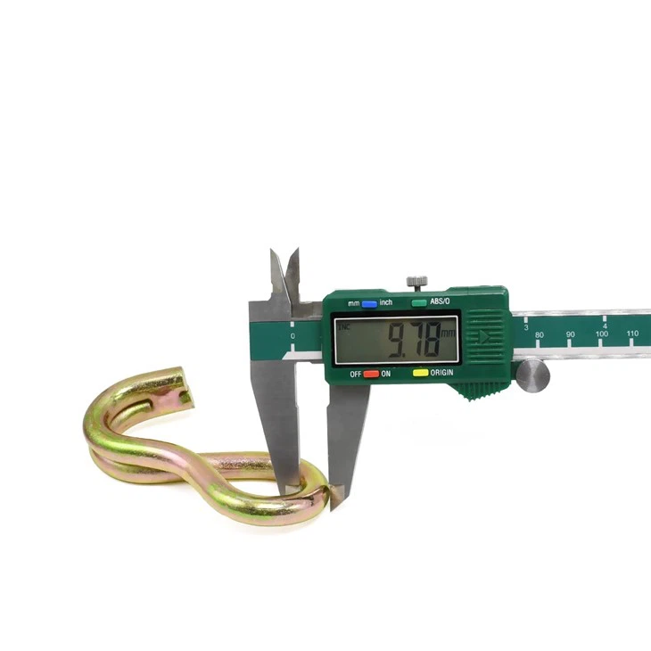 High Quality 38mm Zinc Plated Double J Hook