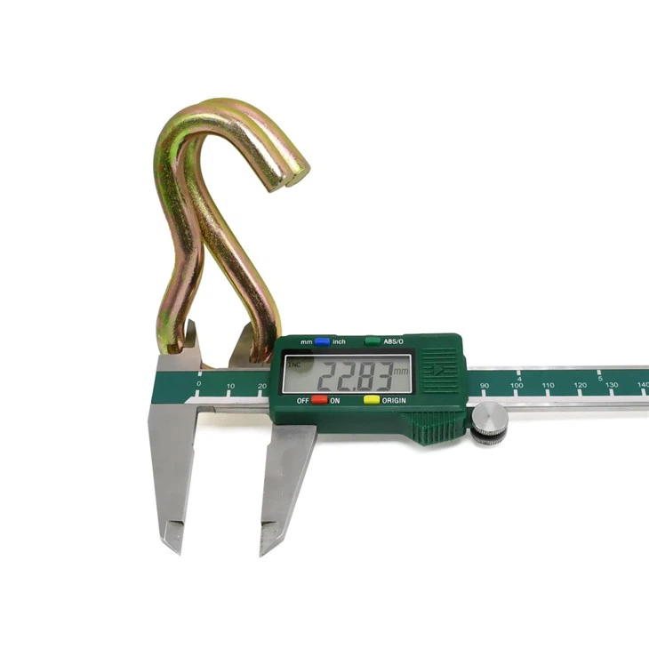 High Quality 38mm Zinc Plated Double J Hook